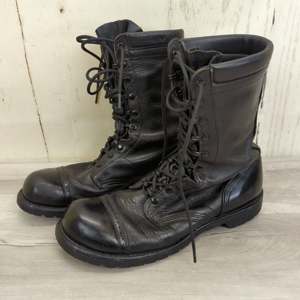 Corcoran Boots Mens 13 D Jump Field Military Black Leather Classic Vibram USA